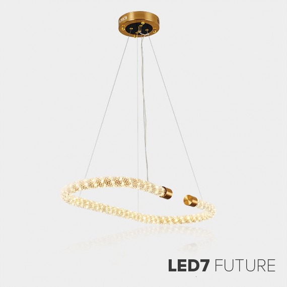 Loft Industry Modern - Diamond Rope Oval Chandelier